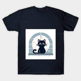 BLACK CAT MOON T-Shirt